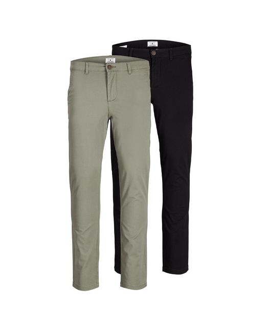 Jack & Jones Multicolor Jack&Jones Multi-Pack Pants, Marco Paspel Pockets Low Rise Chinos, 2 Pack for men