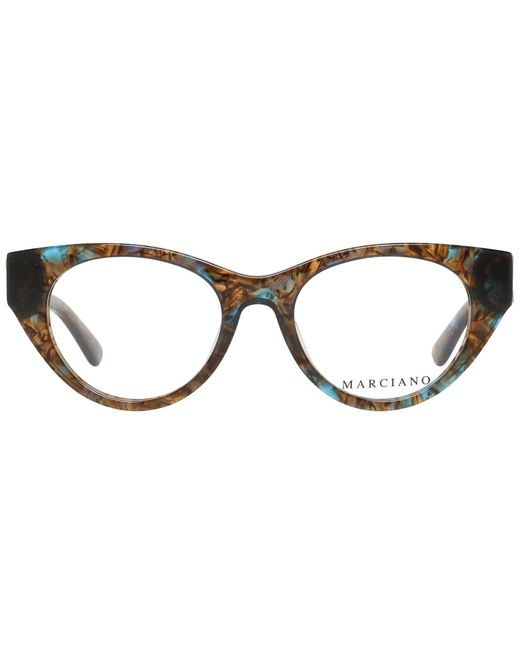 Guess Accessoires ,Bruin ,Marciano Cat Eye Frame in het Metallic