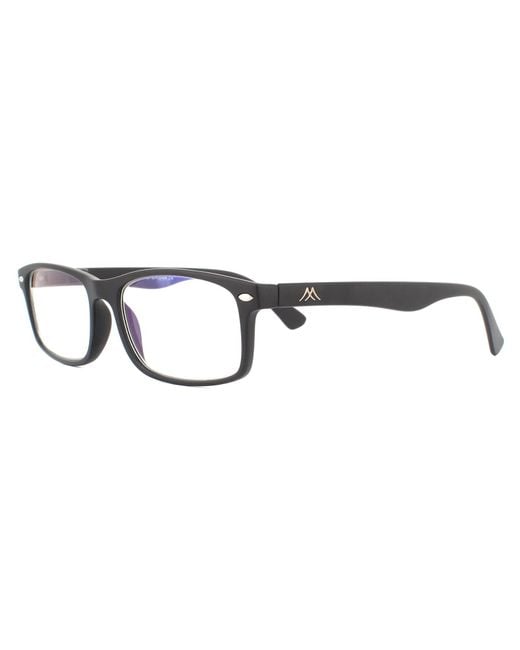 Montana Brown Rectangular Matte Glasses Frames for men