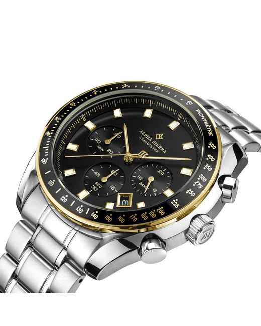 Alpha Sierra Horloge Starbuster in het Metallic voor heren