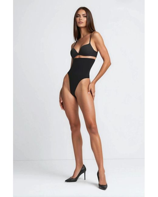 Hiccup Hoge Taille String in het Black