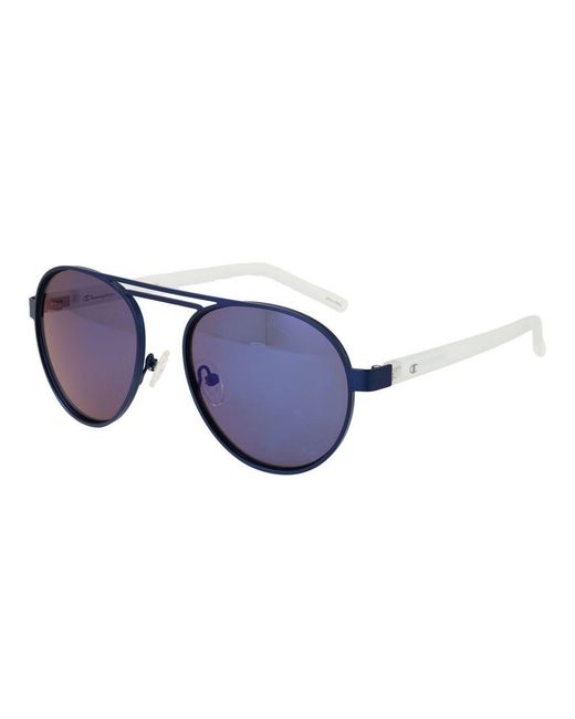 Champion Blue White Metal Sunglasses for men
