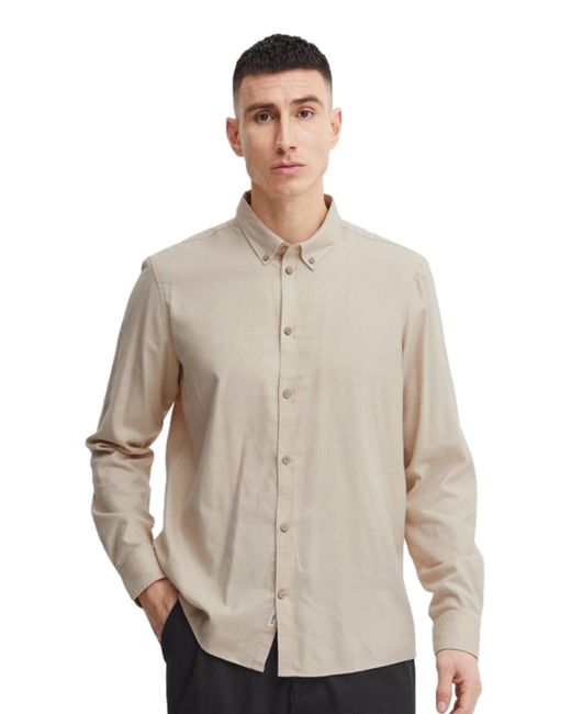 Solid Effen. Shirt in het White voor heren
