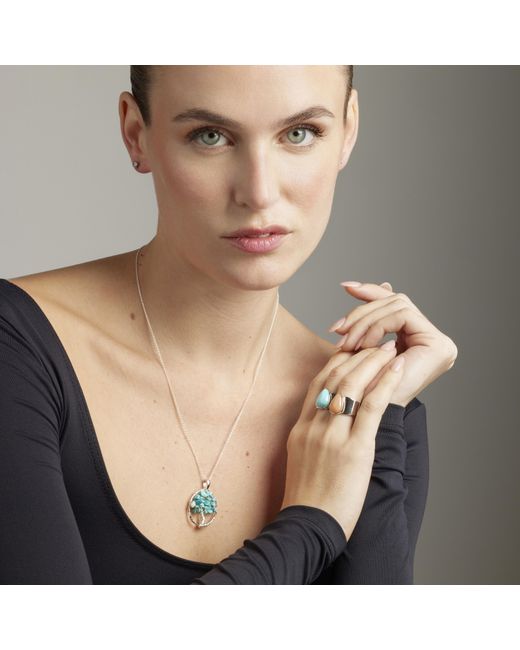 Luxenter Blue Schakalachat Blauer Ring