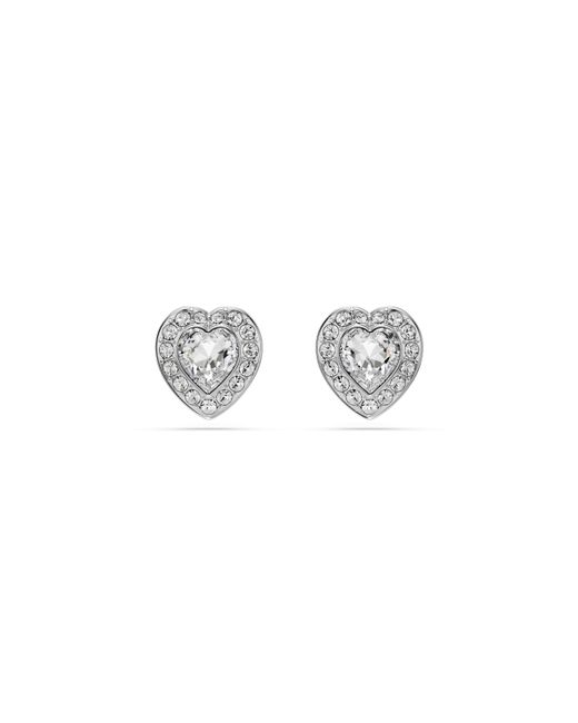 Swarovski White 'Ss25 Capsule' Base Metal Stud Earrings
