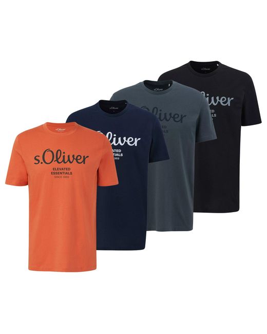 S.oliver T-Shirt in het Blue voor heren