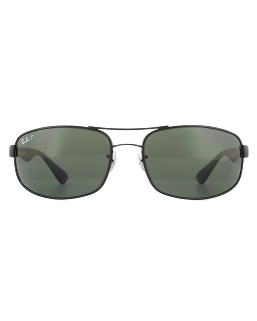 Ray-Ban Green Rayban Sunglasses 3445 Polarized 002/58 64Mm Metal