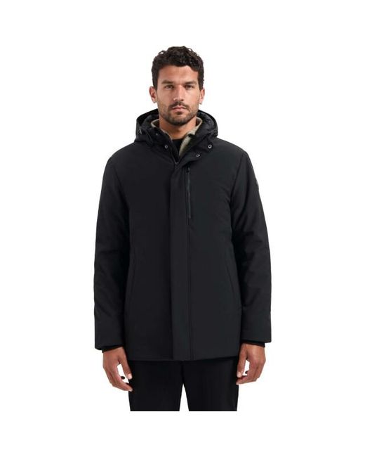 No Excess Jacket Long Soft Shell in het Black voor heren