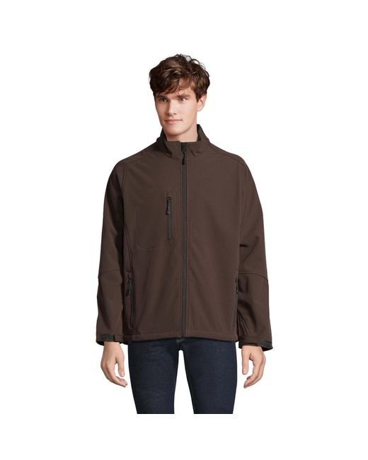 Sol's Relax Soft Shell Jas (Donkere Chocolade) in het Brown voor heren