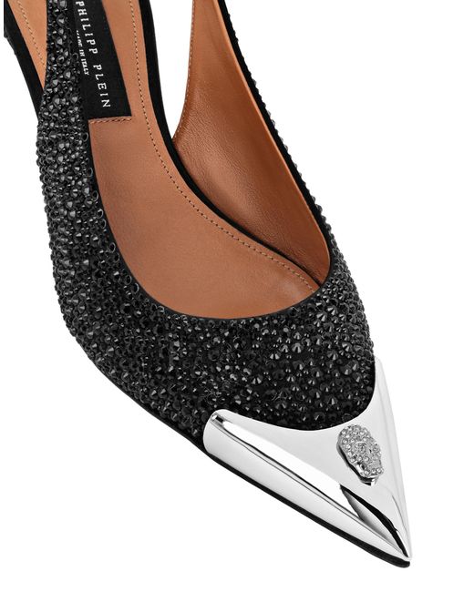 Philipp Plein White Slingpumps