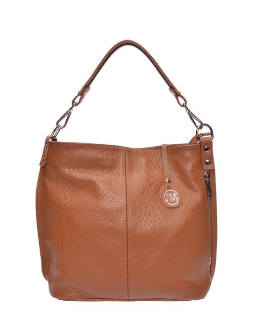 Roberta M Brown Rindsledertasche