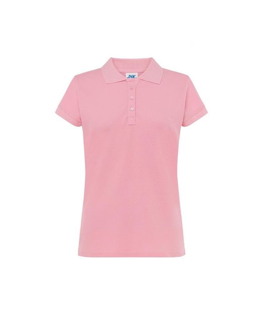 JHK Regular Poloshirt in het Pink