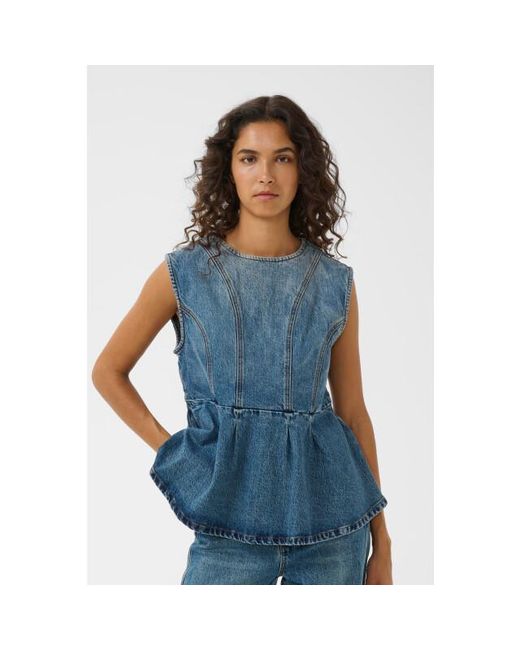 Gestuz Melu Top in het Blue