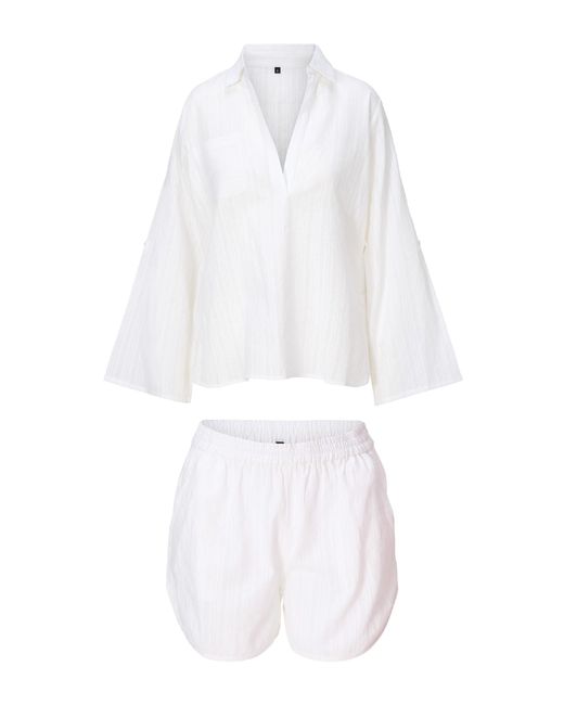 Lingadore Shortama Set in het White