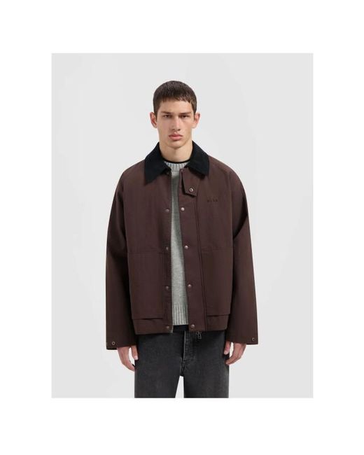 Olaf Hussein Olaf Jackets M220503 in het Brown voor heren
