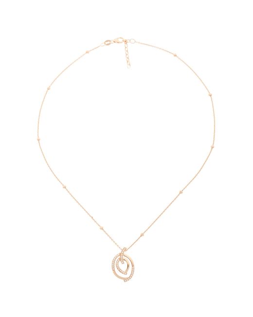 Orphelia Metallic 'Celine' 925 Sterling Set: Chain-Pendant + Earrings