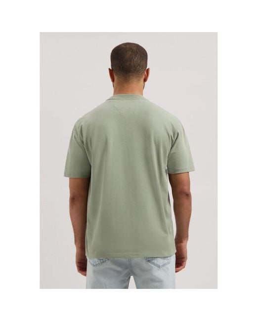 Dstrezzed Collin Ss Tee in het Green voor heren