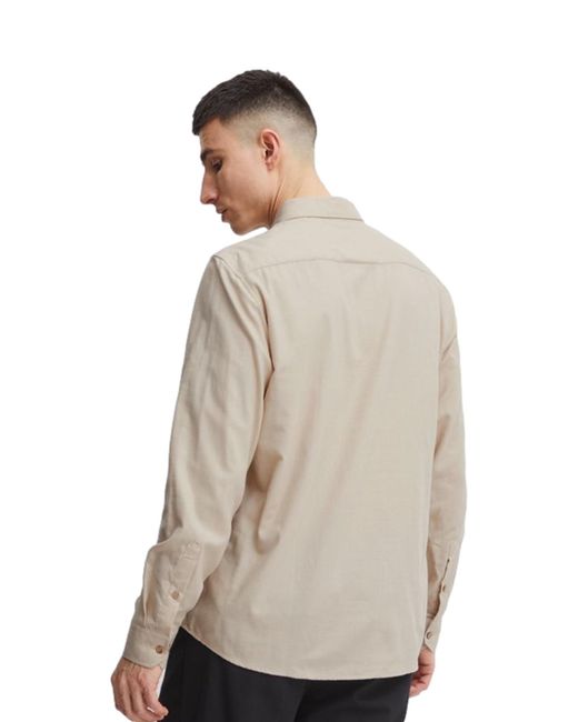 Solid Effen. Shirt in het White voor heren