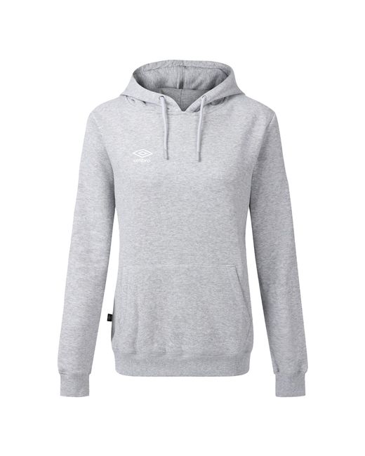 Umbro Gray Ladies Club Leisure Hoodie (Dark Marl/