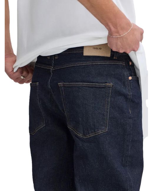 Solid Stevig. Broek in het Blue voor heren