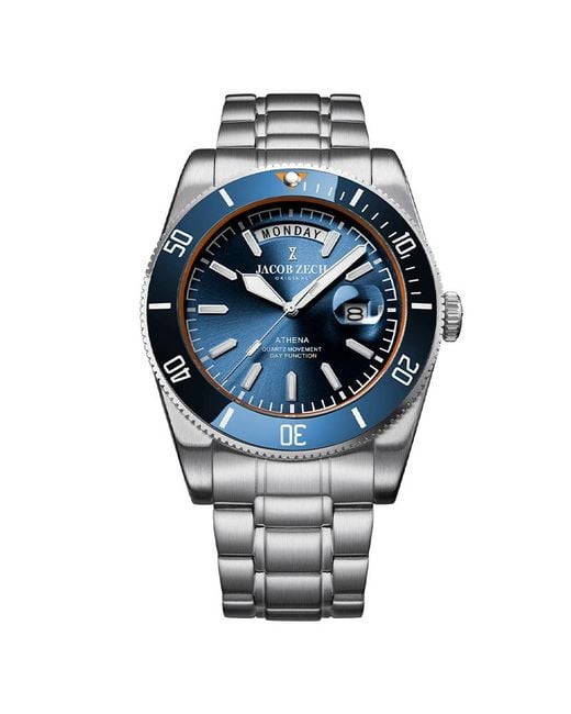 Jacob Zech Horloge Athena in het Metallic voor heren