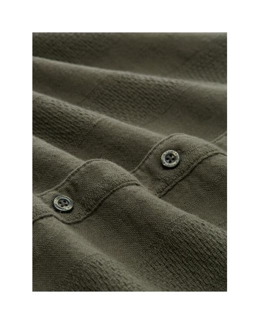 Tom Tailor Comferd Structure Shirt Army in het Green voor heren