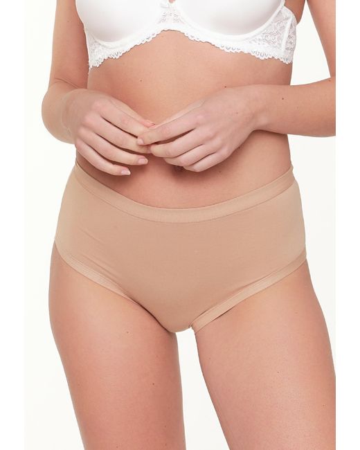 Lingadore 3-Pak Maxi Slip in het Natural