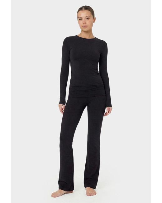 Basiclo Fold Over Pants in het Black