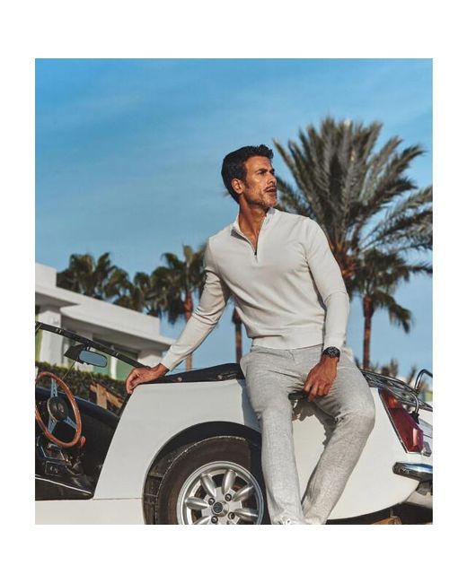 BLUE INDUSTRY De Half Zip Pullover in het White voor heren