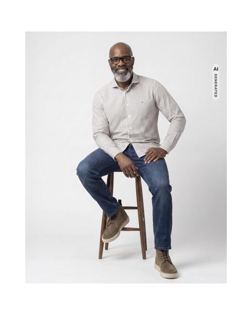 Campbell Casual Overhemd in het Gray voor heren