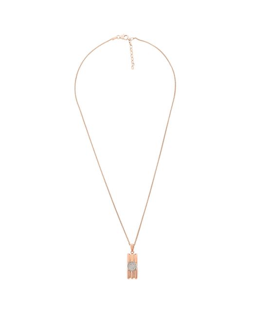 Orphelia Metallic 925 Sterling Chain With Pendant