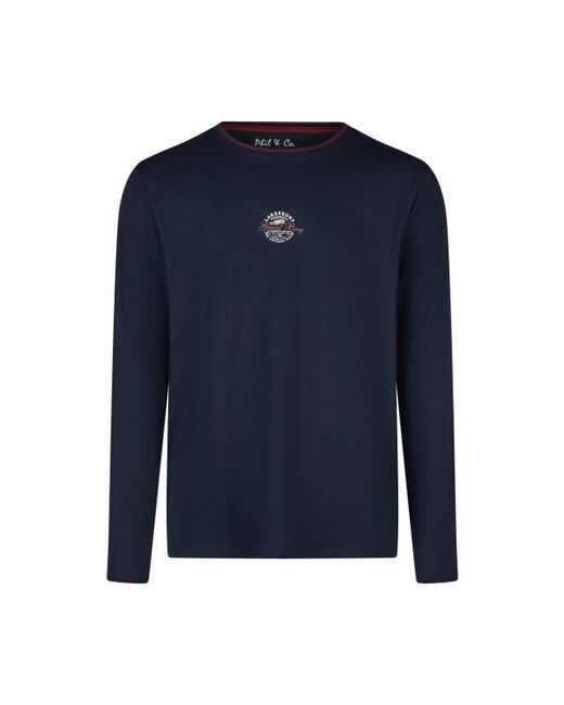 Phil & Co. Berlin Winter Pyjama Set Lang Donkerblauw/Grijs Gestreept in het Blue voor heren