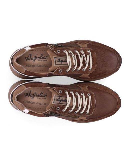 Australian Footwear Connery 15.1682.04-D12--Taupe in het Brown voor heren