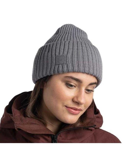 Buff Brede Muts in het Gray