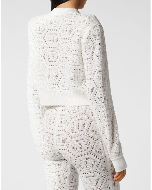 Philipp Plein Vest Monogram in het White
