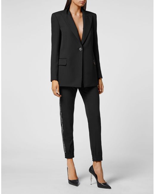 Philipp Plein Blazer Skull in het Black
