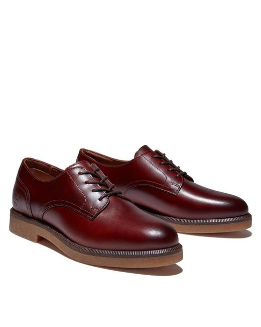 Timberland Cambridge Square Slip-On Nubuck Leer Brogues A2G1Z in het Red