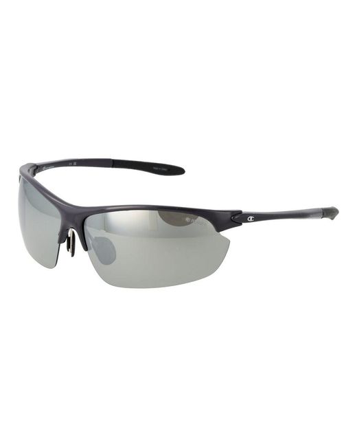 Champion Gray Blue Stainless Steel Sunglasses for men