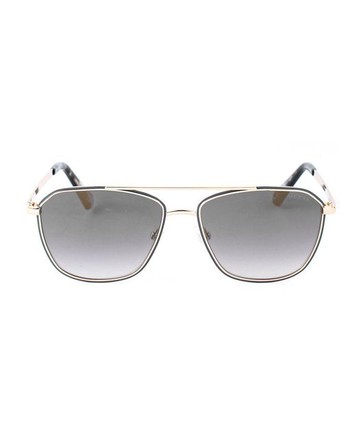 Guess Metallic Gold Metal Sunglasses for men