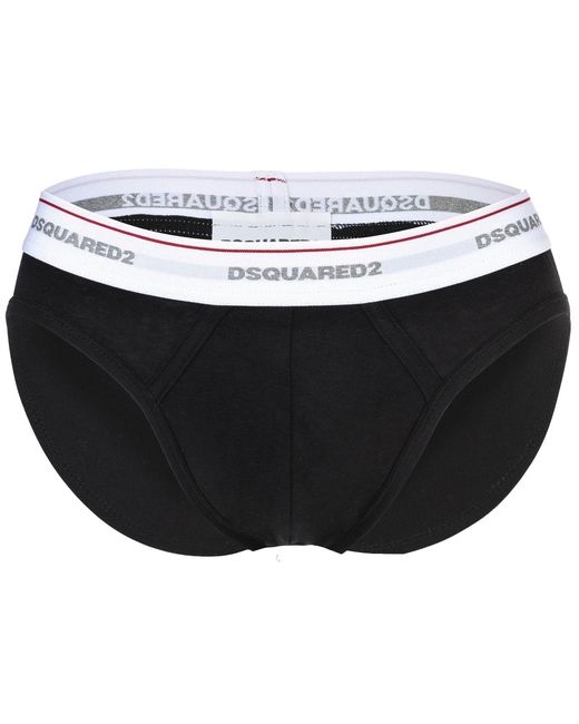 DSquared² 3-Pack Brief Slip in het Black voor heren