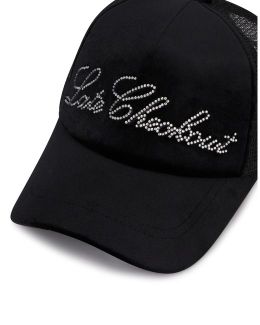 Philipp Plein Black Baseballkappe Crystal