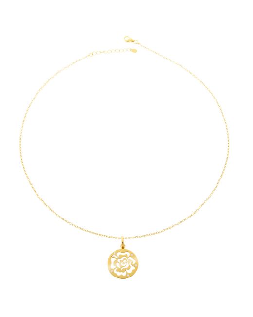 Orphelia Metallic 'Fiore' 925 Sterling Chain With Pendant