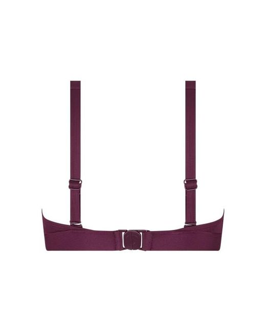 Ten Cate Bikini Top Triangle Buckle Push-Up Bikini Top in het Purple