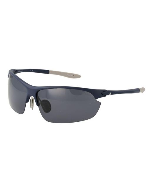 Champion Blue Black Resin Sunglasses for men