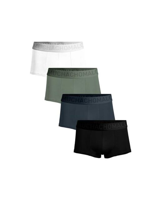 MUCHACHOMALO 4-Pack Bamboe Trunks in het Green voor heren