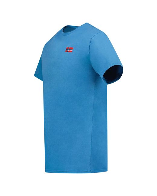 GEOGRAPHICAL NORWAY T-Shirt Korte Mouwen Sy1363Hgn in het Blue voor heren