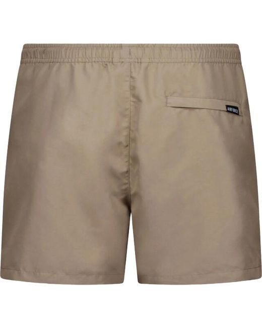 Airforce Swimshort Walnut in het Natural voor heren