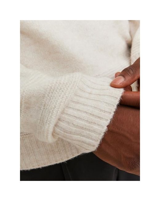 Jack & Jones Jprccmilo Knit Roll Neck Bf in het White voor heren