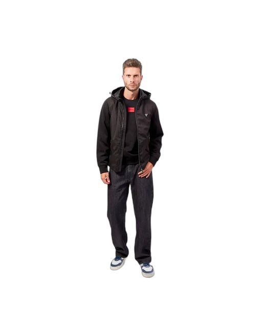 Guess Triangle Jacket Voor G in het Black voor heren
