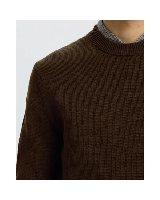 SELECTED Pullover 16092599 Slhdane in het Brown voor heren